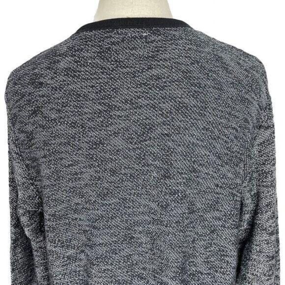 Mens Old Navy Black Heather knit Sweater XL Long Sleeves Crewneck - Picture 6 of 13